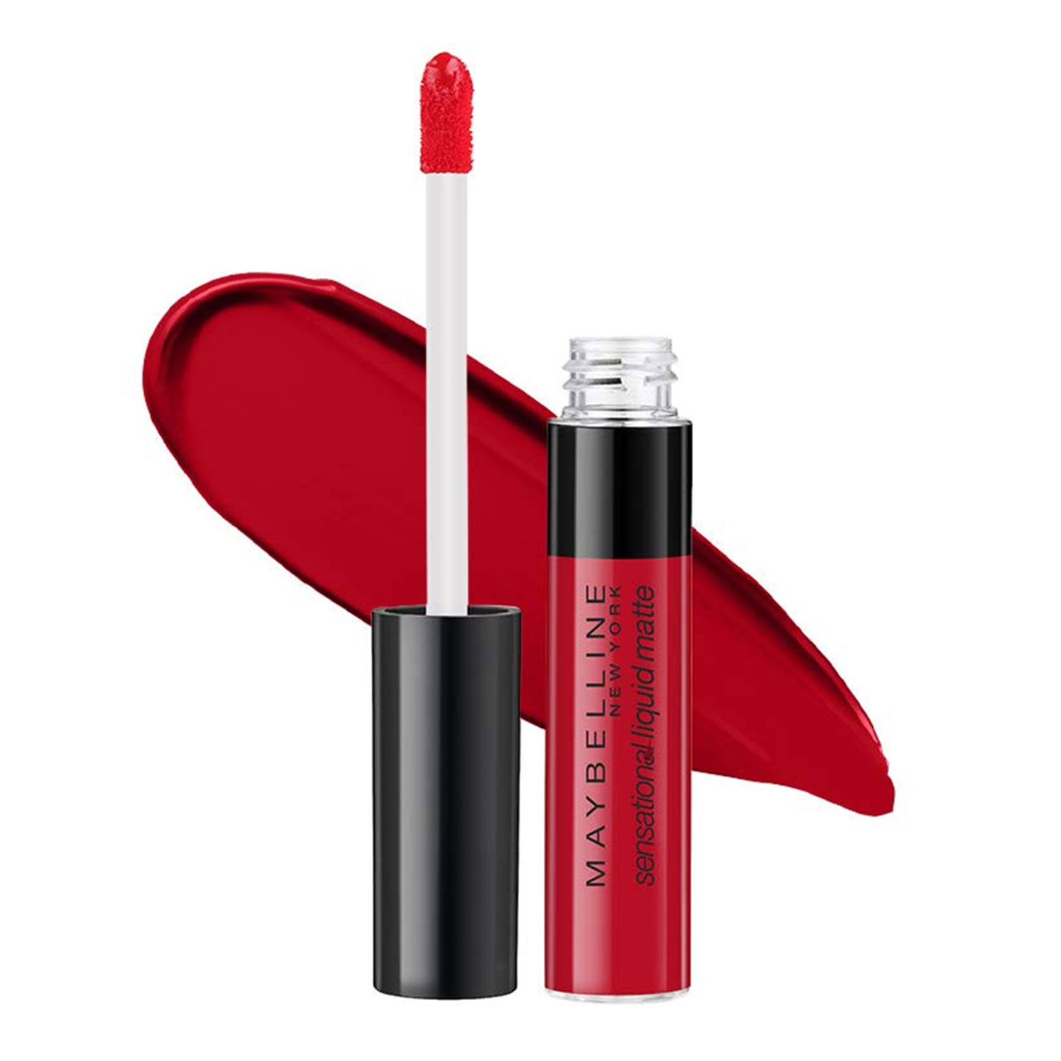 Maybelline New York Sensational Liquid Matte Lipstick-03 Flush It Red