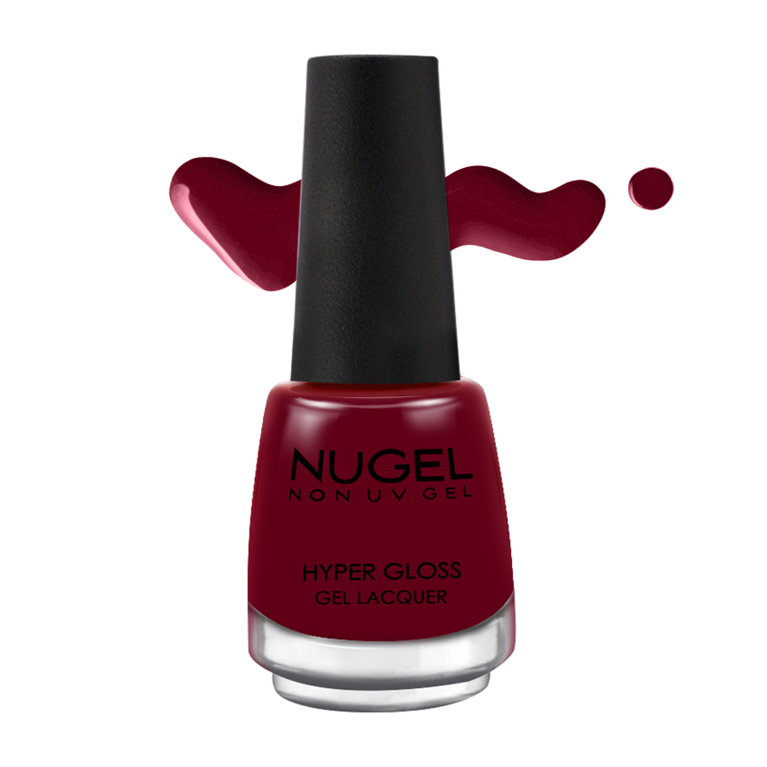 NUGEL Non UV Gel Nail Enamel, 13ml-033 - Blood Red