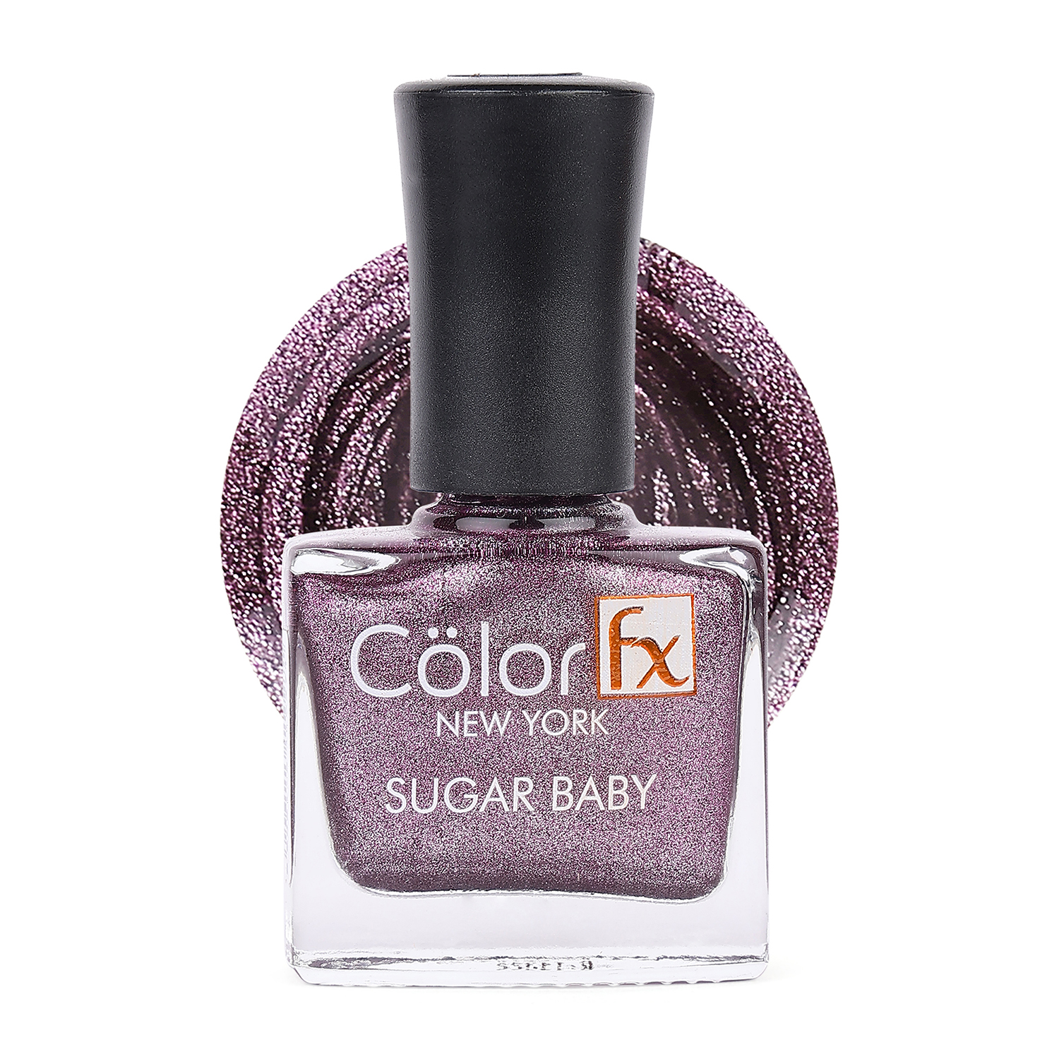 Color Fx Shimmery Matt Gel Long Lasting Nail Enamel, 9ml-104 - Violet