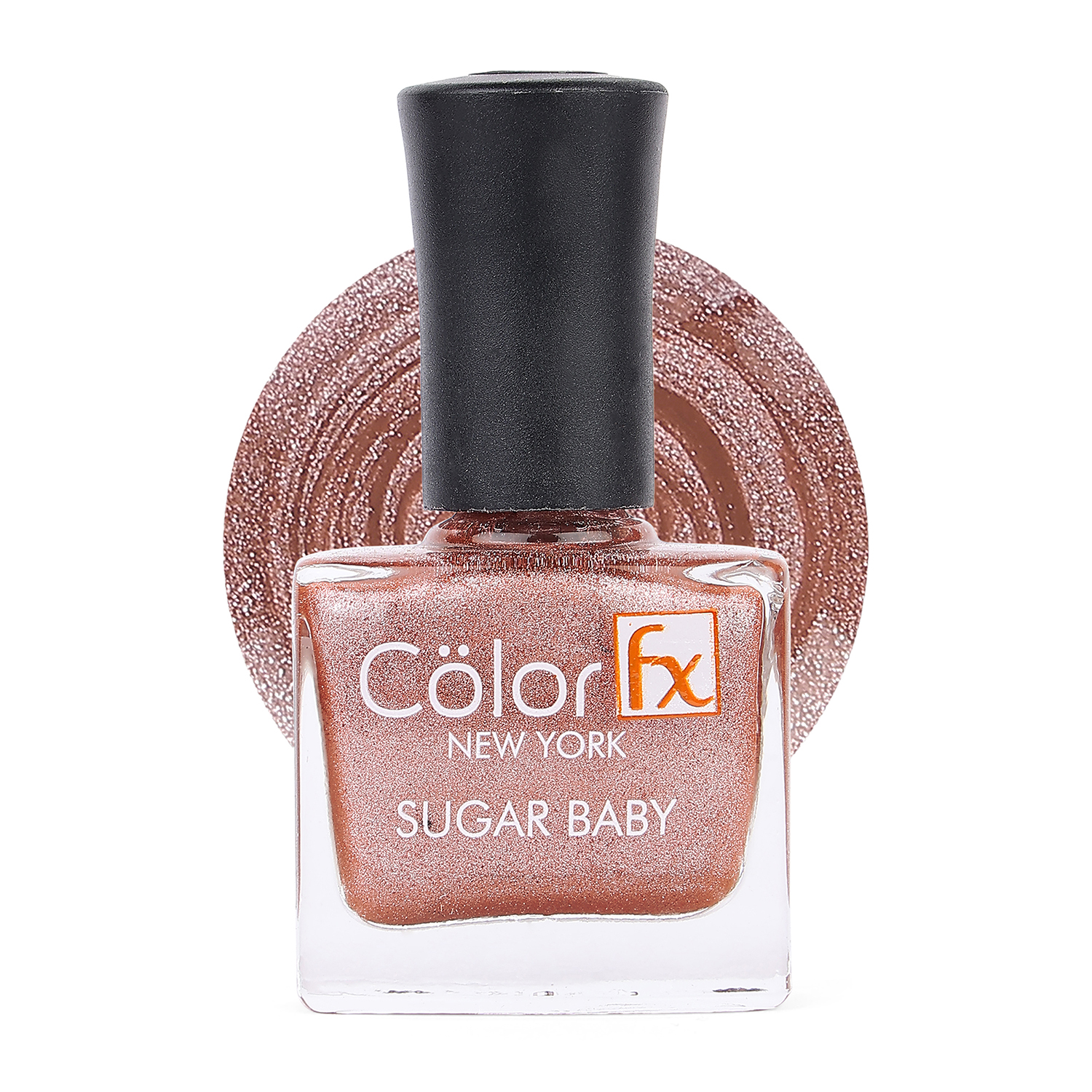 Color Fx Shimmery Matt Gel Long Lasting Nail Enamel, 9ml-105 - Peach