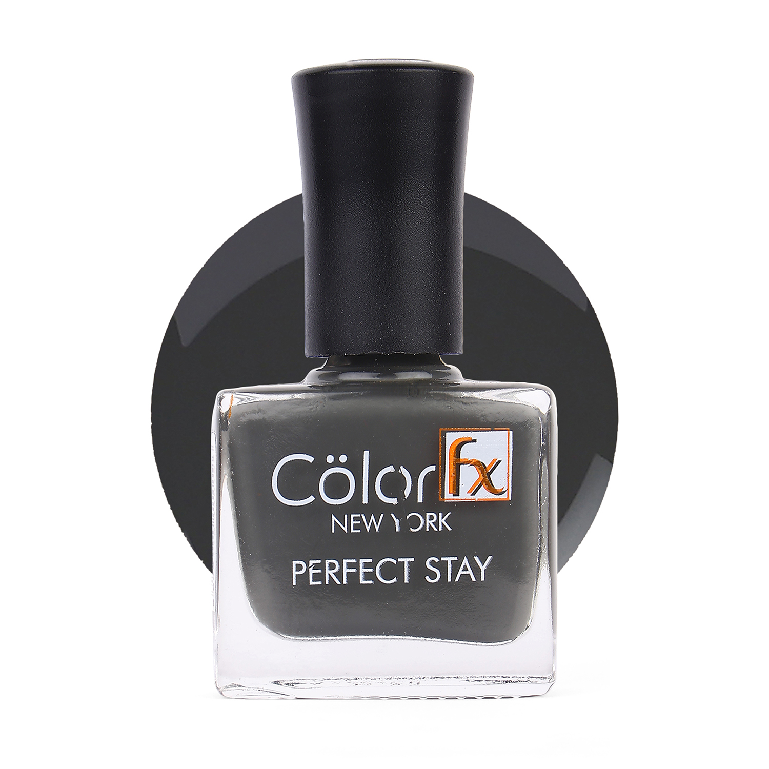 Color Fx Glossy Gel Long Lasting Nail Enamel, 9ml-131 - Grey