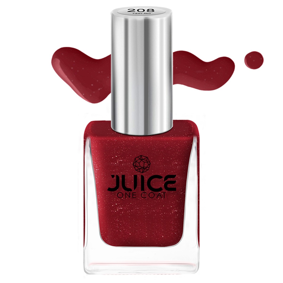 JUICE X Series Nail Enamel, 11ml-208 - Firey Red
