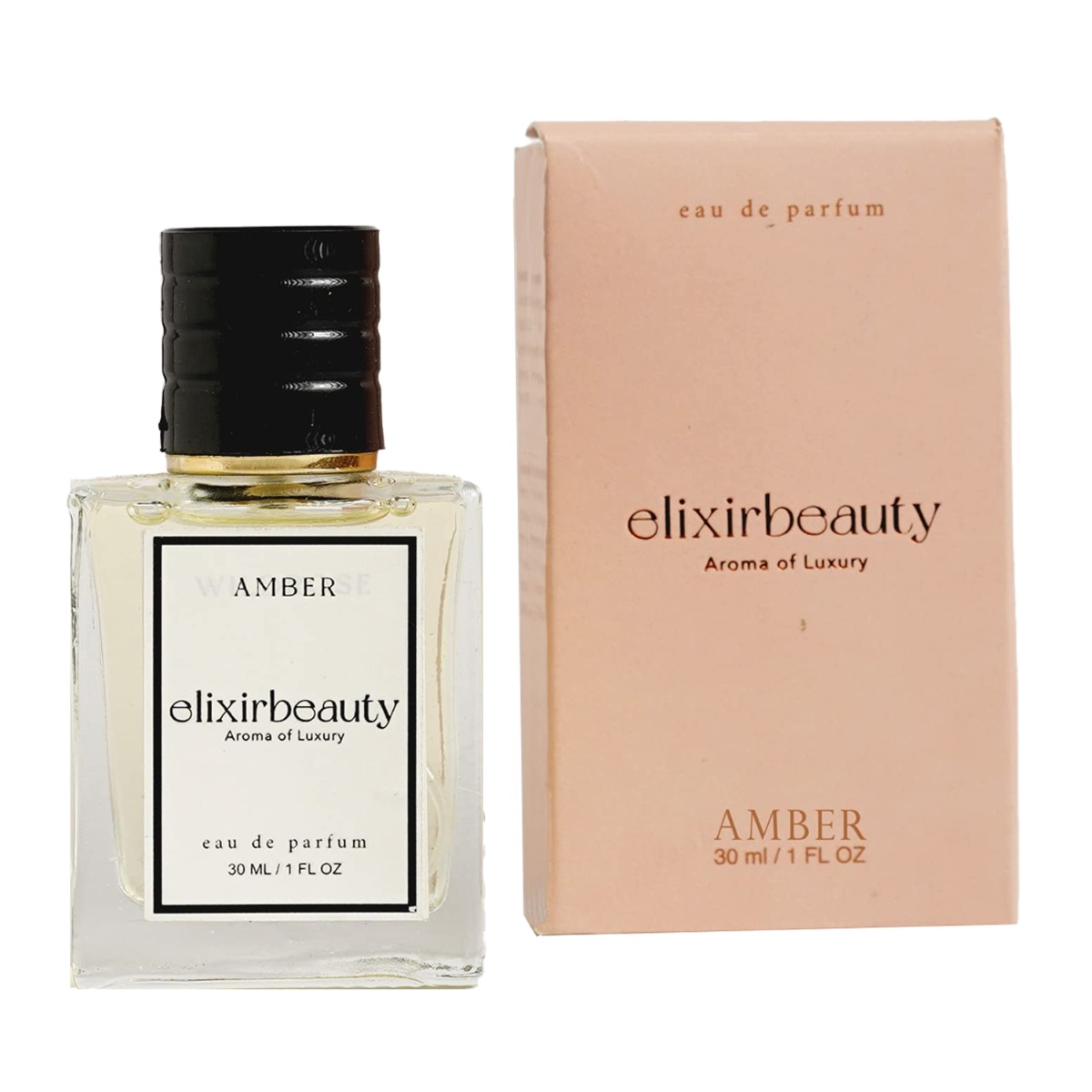 Elixir Beauty Amber Organic Women's Luxury Scent Eau De Parfum Gift Set