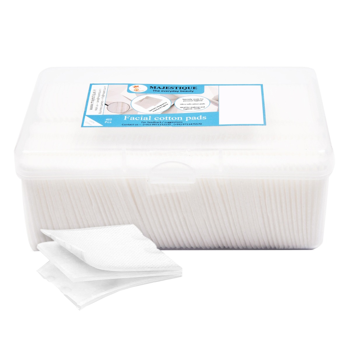 Majestique Facial Cotton Pads, Makeup Removing Wipes - 460Wipes, 1 Pack