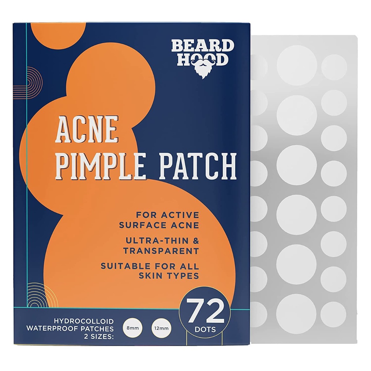Beardhood Acne Pimple Patch, 72pcs