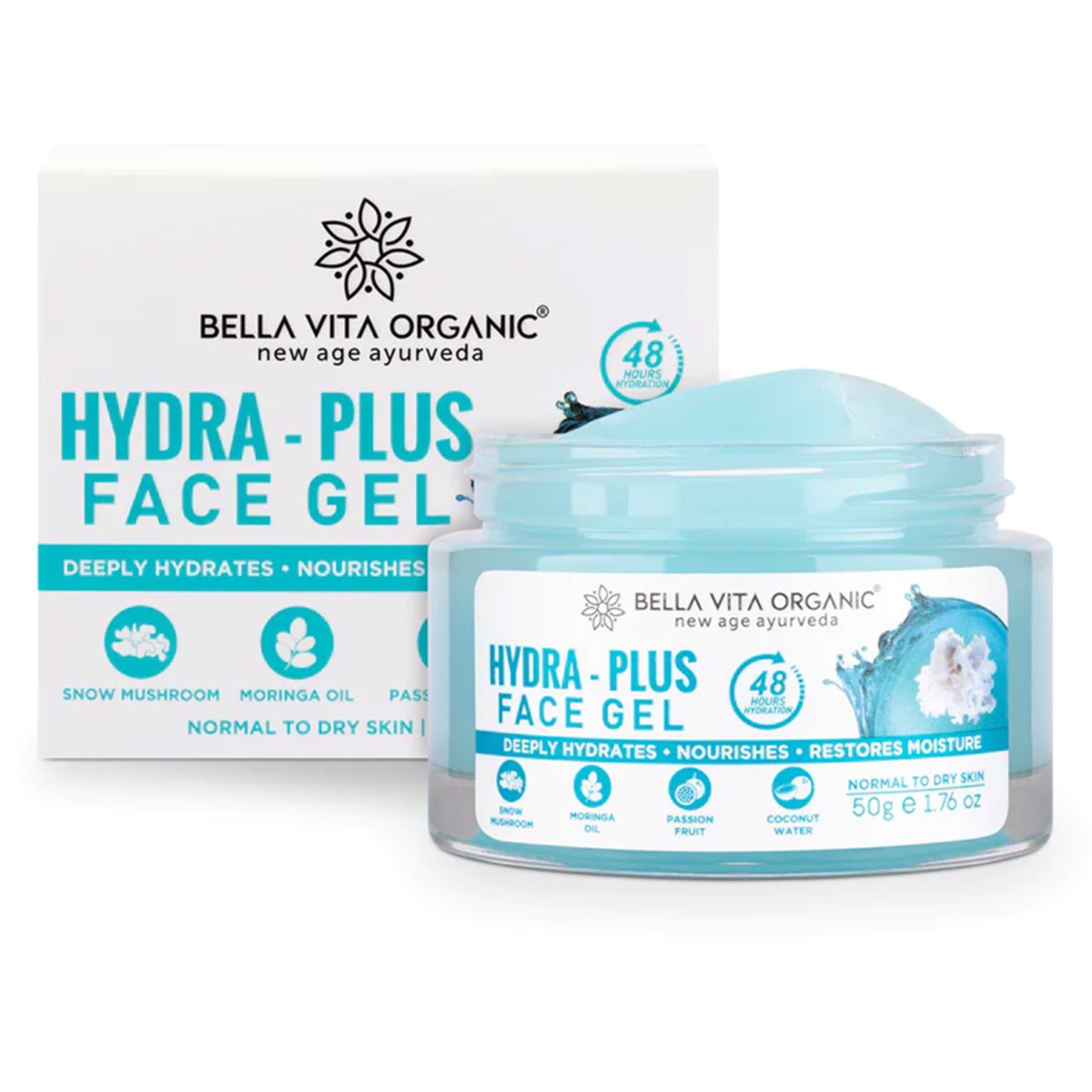 Bella Vita Organic Hydra - Plus Face Gel, 50gm