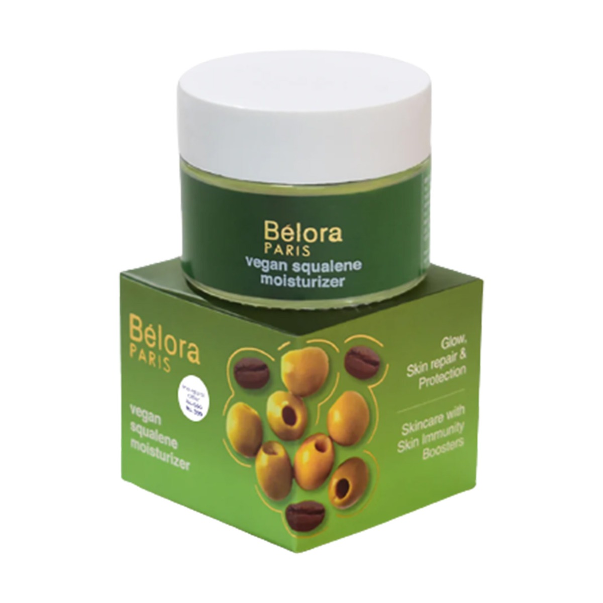 Belora Paris Vegan Squalene Moisturizer, 50ml
