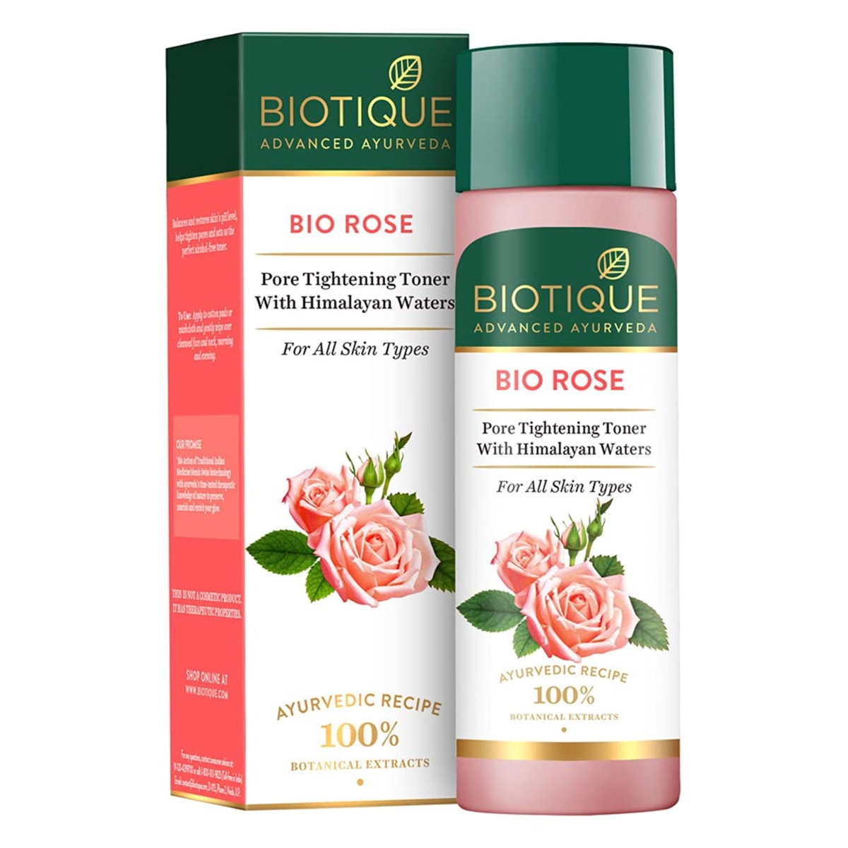 Biotique Bio Rose Pore Tightening Toner, 120ml
