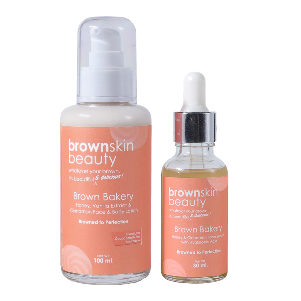 Brown Bakery Face Serum & Face and Body Lotion Combo