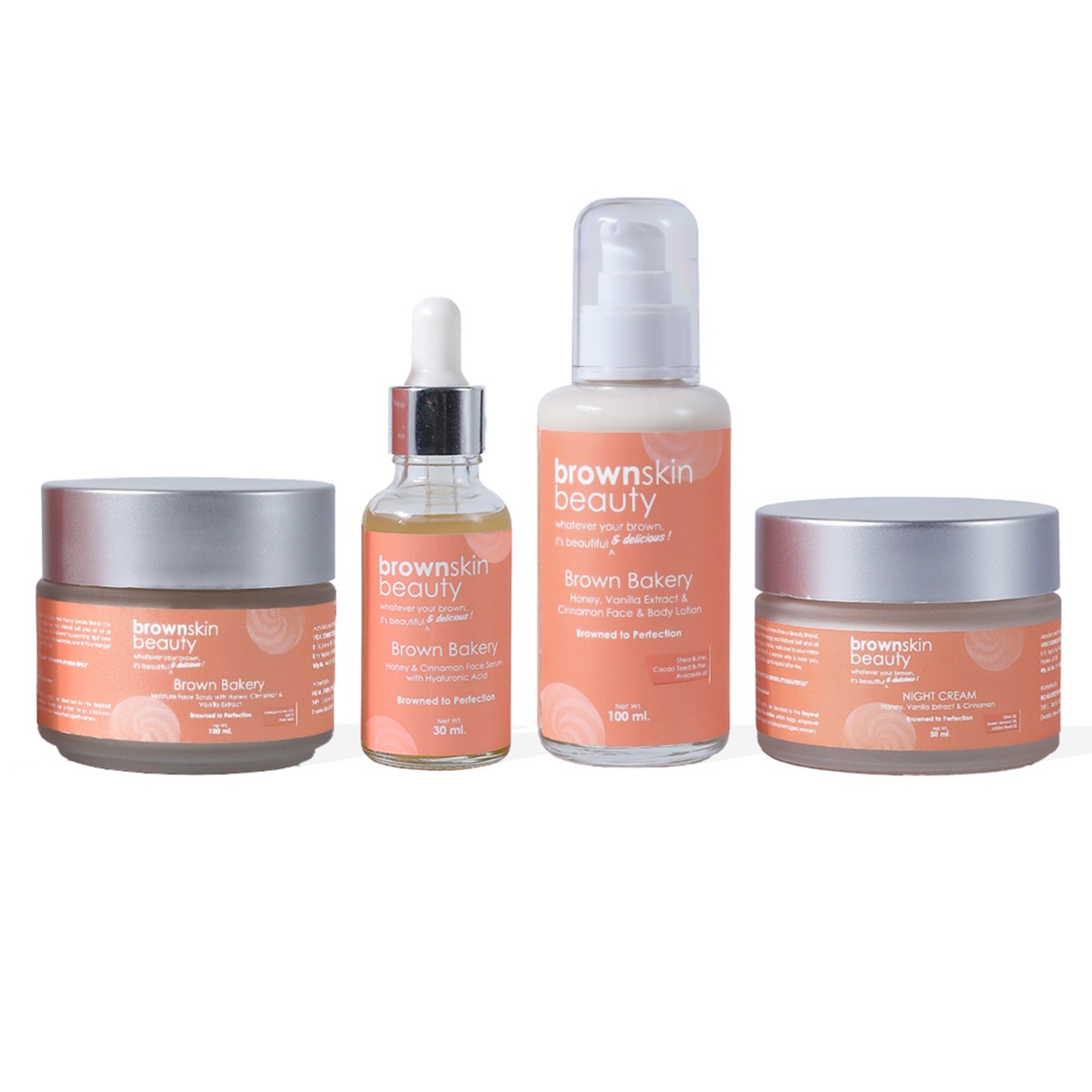BrownSkin Beauty Brown Bakery Skincare Set With Free Travel Pouch