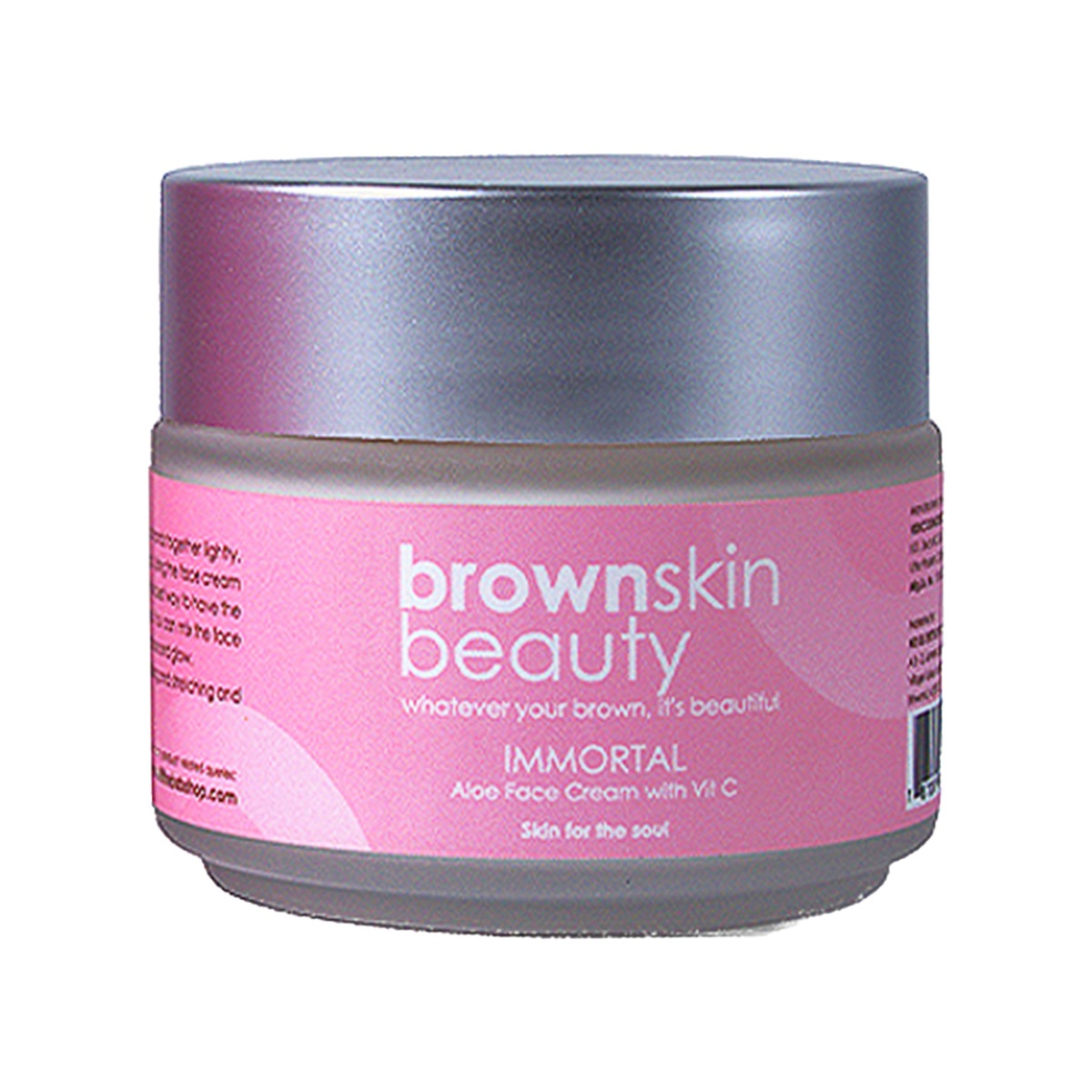  BrownSkin Beauty Immortal Aloe Face Cream with Vit-C, 100ml