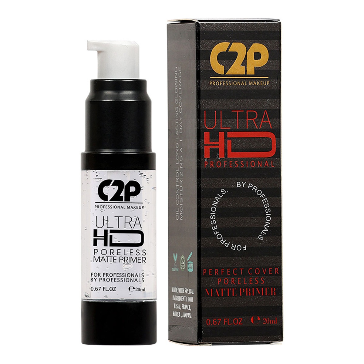 C2P Pro Ultra HD Poreless Matt Primer, 20 ml