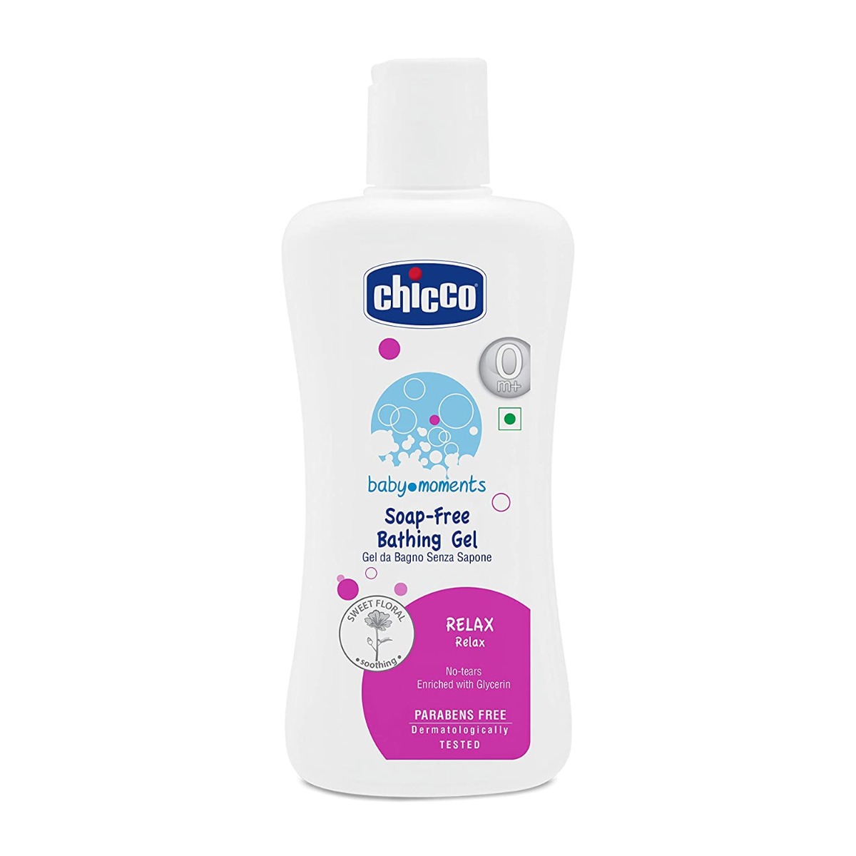 Chicco Soap Free Bathing Gel - Relax, 200ml