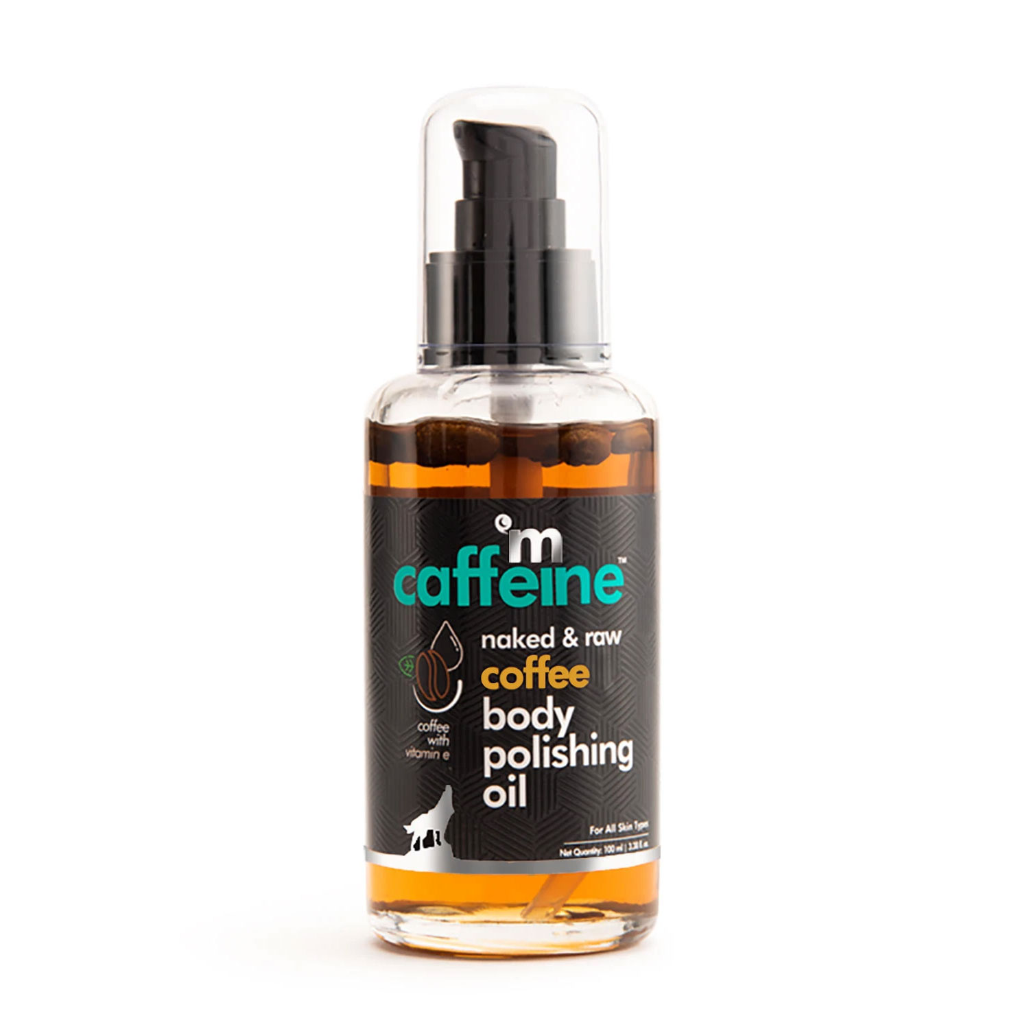 MCaffeine Naked & Raw Coffee Body Polishing Oil, 100 ml