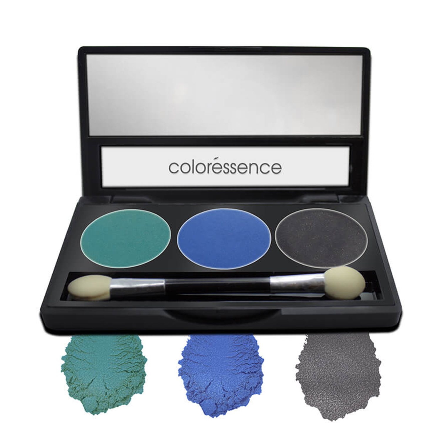 Coloressence Satin Eye Shades Pearl Pigment Smooth Formula Eyeshadow Makeup Palatte, 7.5gm-Blue Lagoon