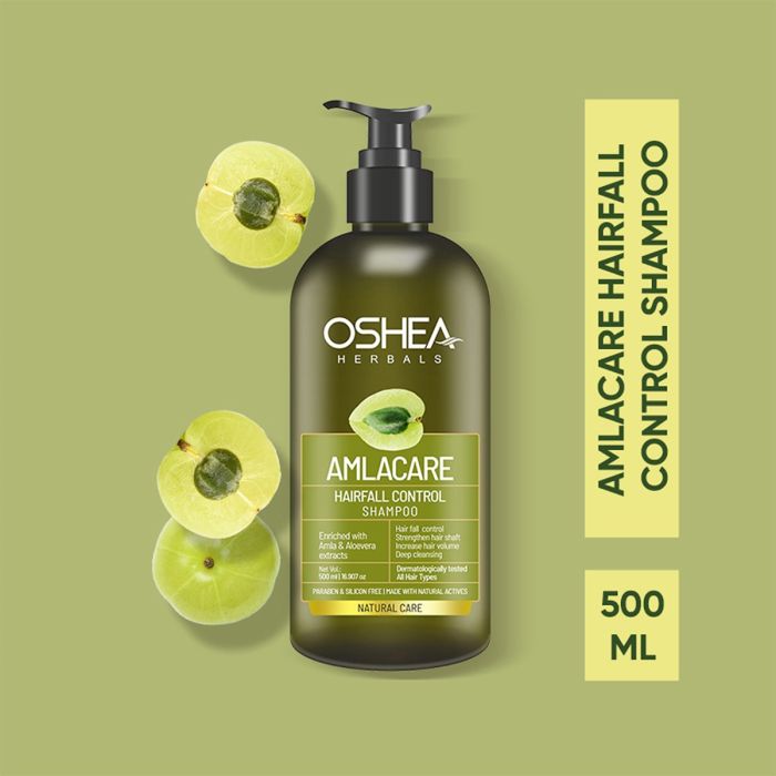Buy Oshea Herbals Amlacare Hairfall Control Shampoo, 500ml - Cossouq