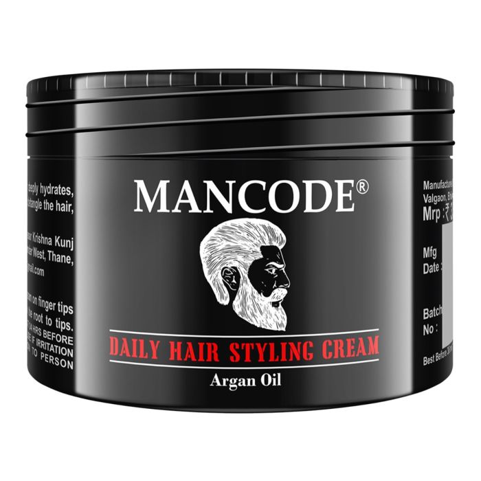 Mancode Daily Hair Styling Cream With Argan Oil, 100gm