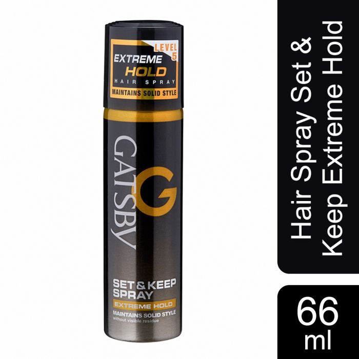 Buy Gatsby Hair Spray Set & Keep Extreme Hold, 66ml - Cossouq