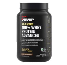 GNC AMP Gold Series 100% Whey Protein Advanced Whey-Double Rich Chocolate, 1kg