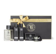 Fragrance & Beyond Ultimate Perfume Gift Set for Men, Perfume 80ml + Body wash 100ml + Body lotion 100ml + Soap 125 gm + Solid Perfume 15gm - 5 piece set