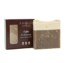 Anour Coffee & Coconut Vegan Bathing Soap, 100gm