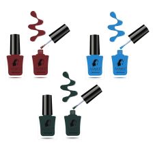 Asmee Premium Gel Nail Polish, Pack of 3, 10ml Each