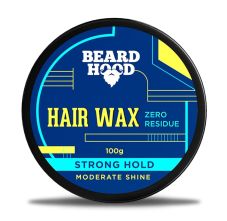 Beardhood Zero Residue Strong Hold Hair Wax, 100gm