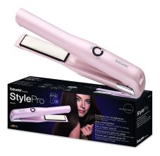 Beurer HS 20 Cordless Hair Straightener, Battery Operation - Pink, 1Pc