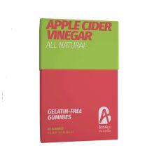 Bonayu All Natural Apple Cider Vinegar Gelatin Free Gummies, 60 Gummies
