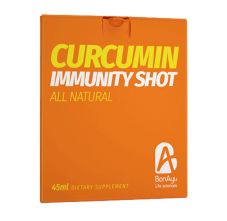 BonAyu All Natural Curcumin Immunity Shots, Pack of 6 - 45ml Each