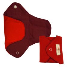 Boondh Cloth Pad: Large Size - Mahogany Red