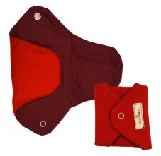 Boondh Cloth Pad: Small Size - Mahogany Red