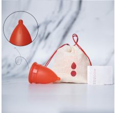 Boondh Menstrual Cup - Red, Standard