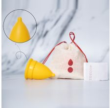 Boondh Menstrual Cup - Yellow, Standard
