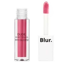 Blur India Dude! Don’t Touch My Gloss! Lip Gloss | Moisturizing Lip & Cheek Tint - Bubblegum Pink, 5ml