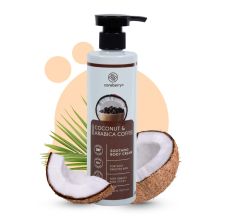 Careberry Organic Exotic Coconut & Arabica Coffee Body Cream For Silky Smooth Skin, 300ml