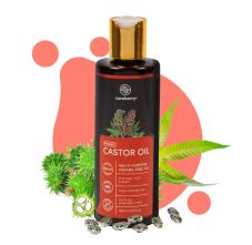 Careberry Organic Hexane-Free Organic Castor Oil For Hair, Face & Body, 200ml