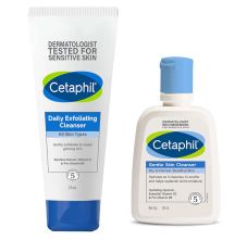 Cetaphil Daily exfloting cleanser 178ml + Gentle Skin Cleanser 125ml