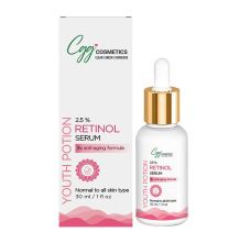 CGG Cosmetics Retinol 2.5%- Hyaluronic Acid- Niacinamide & Aloe Vera Facial Serum - Wrinkle Serum, 30ml