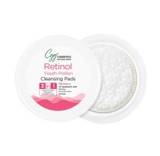 CGG Cosmetics Retinol youth portion Cleansing Pads- combats aging skin - Vegan, 50 Pads