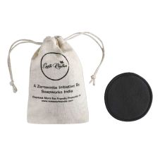 Earth Rhythm Charcoal Bamboo Facial Pads, Pack of 1