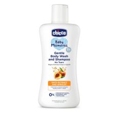 Chicco Gentle Body Wash & Shampoo Oats Extract And Apricot, 200ml