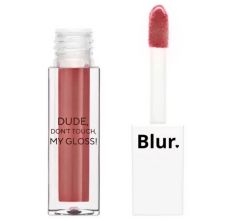 Blur India Dude! Don’t Touch My Gloss! Lip Gloss | Moisturizing Lip & Cheek Tint - Chocolate Brown, 5ml