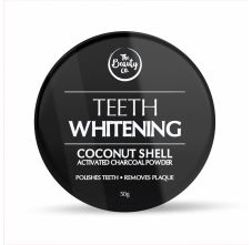 The Beauty Co. Coconut Shell Activated Charcoal Instant Teeth Whitening Powder, 50 gm