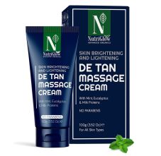 Nutriglow Advanced Organics De-tan Massage Cream, 100gm