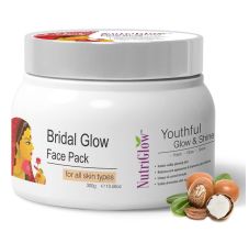 NutriGlow Bridal Glow Face Pack For Instant Brightening And Hydrating Skin, 300gm