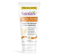 NutriGlow De Tan Scrub With Milk Protein & Mulethi, 65gm