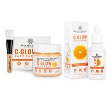 Bella Vita Organic C - Glow Face Pack, 100gm & Face Serum, 30ml