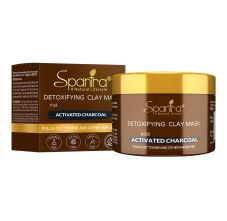 Spantra Activated Charcoal Detoxifying Clay Mask For Men And Women, 125gm