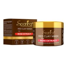 Spantra Rose Extract Red Clay Face Mask For Men And Women, 125gm